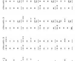 Everyday钢琴简谱-数字双手-Marshmello Logic