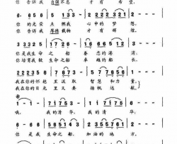 为我领航简谱