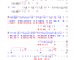 天边的月亮简谱-艾米尔演唱-谭书渊曲谱