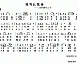 哪有这里美为西藏林芝县作简谱-降央卓玛演唱-车行/陈光词曲