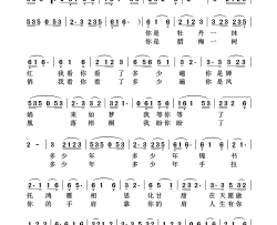 相依简谱-李洁演唱-胡崇春/范景治词曲