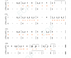 心欲止水钢琴简谱-张碧晨演唱