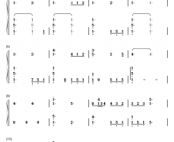 走在冷风中钢琴简谱-数字双手-刘思涵