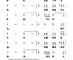 往日情怀美国电影《往日情怀》主题曲简谱