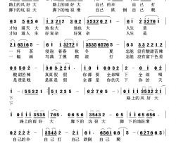 人生是一幅画简谱-高鸣演唱-乐声扬曲谱