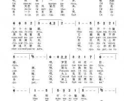 哦，还没天黑ОЙ ТО НЕ ВЕЧЕР 中俄简谱简谱