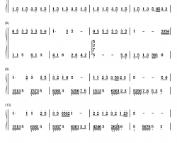 你怎么说钢琴简谱-数字双手-邓丽君