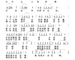 俺的家乡实在美简谱