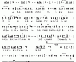 牧人放歌的地方简谱(歌词)-天亮演唱-秋叶起舞记谱上传