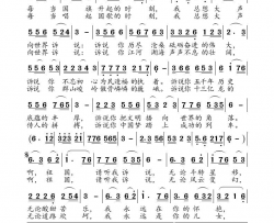 祖国啊，请听我诉说高福友音频版简谱-高福友演唱-刘岐山/高福友词曲