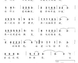 爱的等候简谱-电视剧《碧海军魂》片尾主题歌陈倩倩-