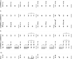 深海のリトルクライ钢琴简谱-数字双手-土岐麻子