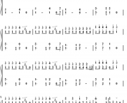 宝贝去哪儿钢琴简谱-数字双手-满江