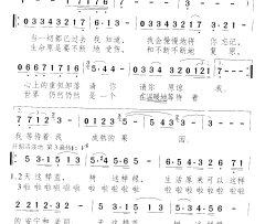 禅意简谱-汪红波演唱-席慕蓉/颂今词曲