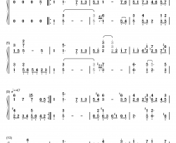 梦幻曲钢琴简谱-数字双手-舒曼