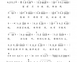 问红尘女版简谱-李娟妮演唱-余安童/余安童词曲