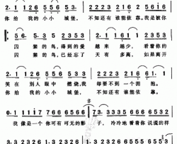 囚鸟1---可听简谱