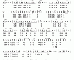 梦回草原     简谱-李应友词 黄国群曲泽旺多吉-