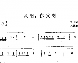 风啊，你吹吧简谱