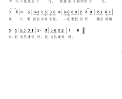一定要把四好搞出成绩来喜看江铸换新貌 小歌剧-曲02简谱