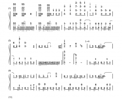 虹を編めたら钢琴简谱-数字双手-fhána