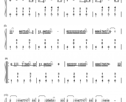 求佛钢琴简谱-数字双手-誓言