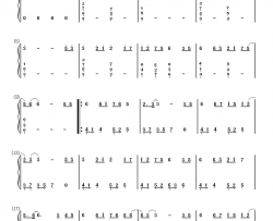 画心简单版钢琴简谱-数字双手-张靓颖