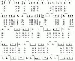 在遥远的地方简谱(歌词)-黑鸭子演唱-王wzh曲谱