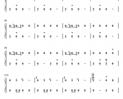 《海绵宝宝》片尾曲钢琴简谱-数字双手-未知