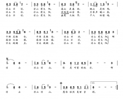 凉山不凉凉山有太阳马元斌词朝乐蒙曲凉山不凉 凉山有太阳马元斌词  朝乐蒙曲简谱