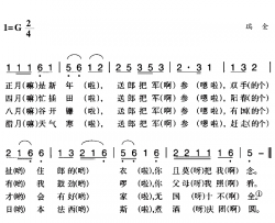 赣南闽西红色歌曲：送郎把军参简谱