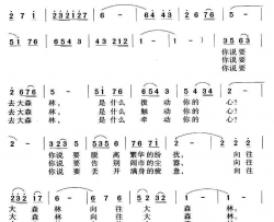 向往大森林简谱