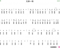 兄弟一场车行词陈光曲兄弟一场车行词 陈光曲简谱