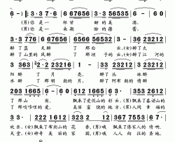 甘甜的美酒简谱-米线、包伍-