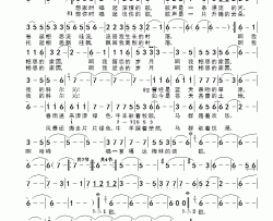 相思家园简谱-朱永飞演唱版朱永飞-