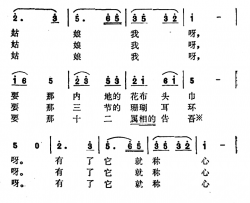 拉萨姑娘简谱-弦子曲