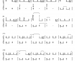 楔钢琴简谱-数字双手-奥华子