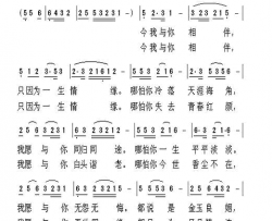 一生情缘简谱-敏子演唱-沈献智/伏登全词曲