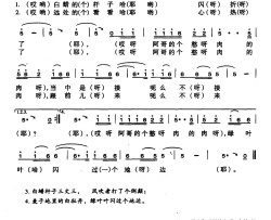 远处看着心热了简谱-马光仁演唱-新疆民歌词曲