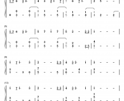 我们的纪念钢琴简谱-数字双手-李雅微