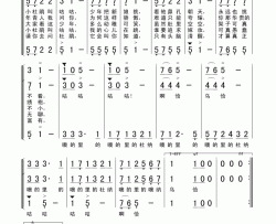 小杜鹃女声合唱简谱