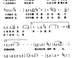 爱的祝福 简谱-孙川 词曲