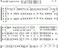 祖国，慈祥的母亲简谱-混声合唱