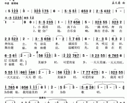 美丽乡村简谱(歌词)-刘大成演唱-秋叶起舞 记谱上传