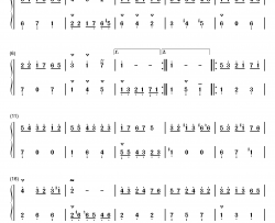 小步舞曲 27钢琴简谱-数字双手-巴赫