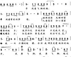 飞翔的路简谱-周强演唱-文献记录片《钱学森》主题歌