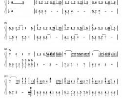 爱得更多…钢琴简谱-数字双手-西野加奈