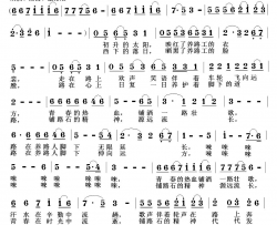 养路人之歌简谱-曹继安演唱-南长海/曹继安词曲