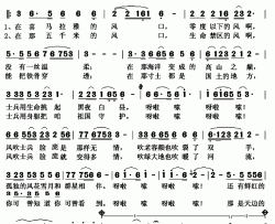 在喜马拉雅的风口简谱(歌词)-乌英嘎演唱-秋叶起舞记谱上传