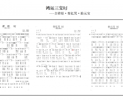 鸿运三宝dj简谱-王正峰演唱-王正峰/王正峰词曲